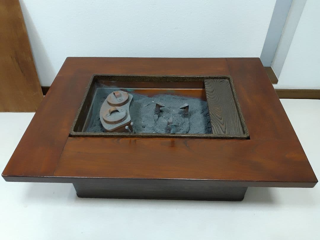 長火鉢　火鉢　囲炉裏座卓 　 ローテーブル 鉄器類は全て込みです