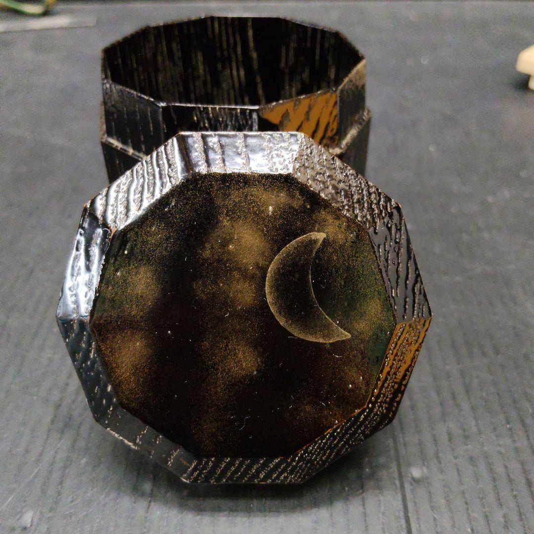 茶道具 高橋峯房 野々宮蒔絵 替茶器 十角棗 76