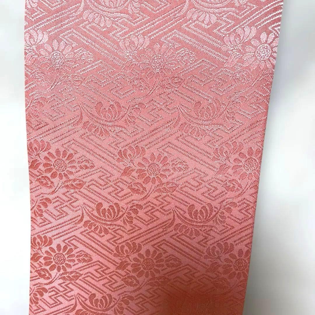 振袖用　加藤萬　伊達衿　ピンク・水色　リバーシブル　帯揚げ　総絞り