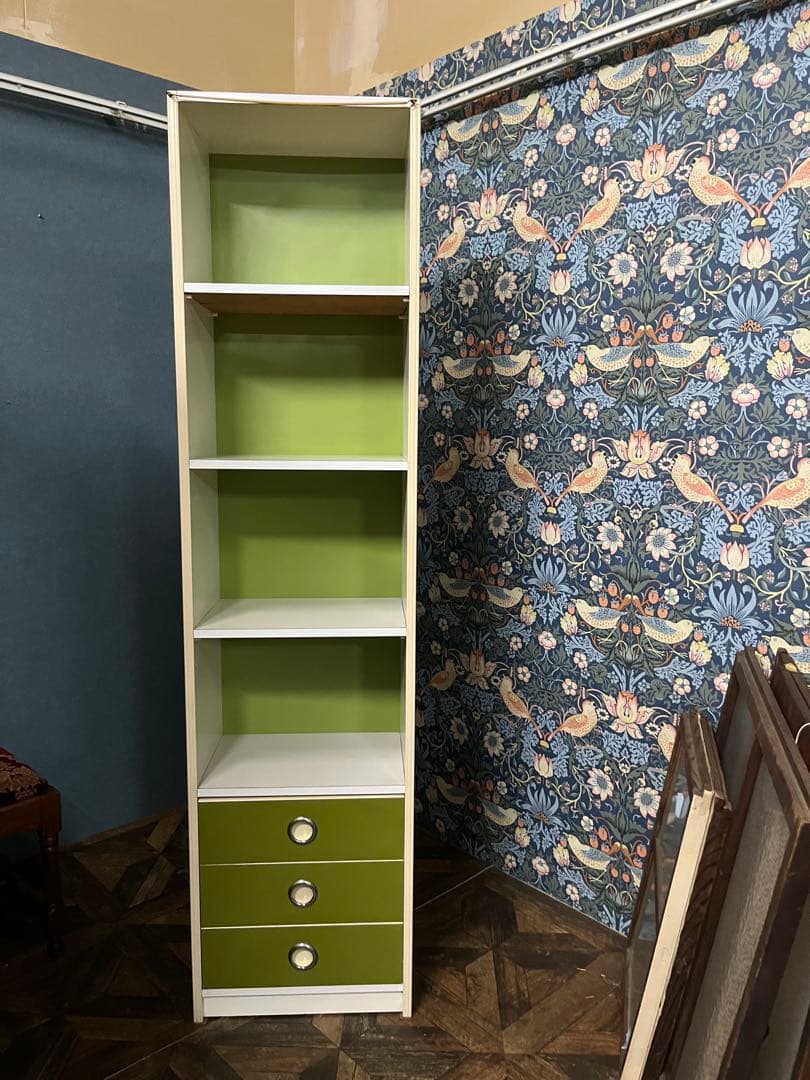 レトロポップ 棚 昭和レトロ 当時物 緑 グリーン 家具 インテリア
