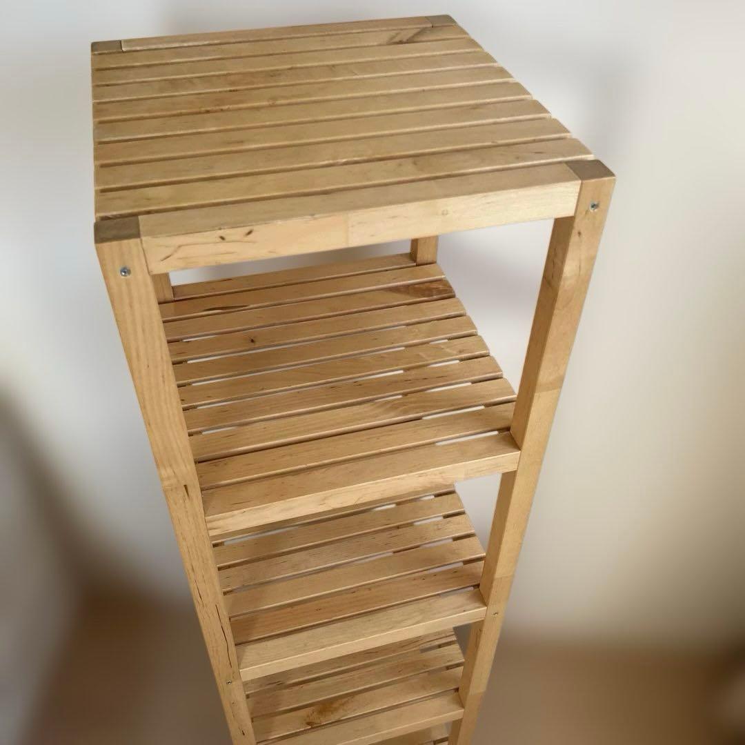 イケア IKEAモルゲル 木製棚