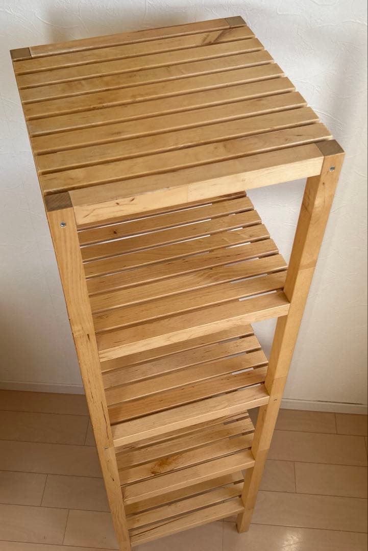イケア IKEAモルゲル 木製棚
