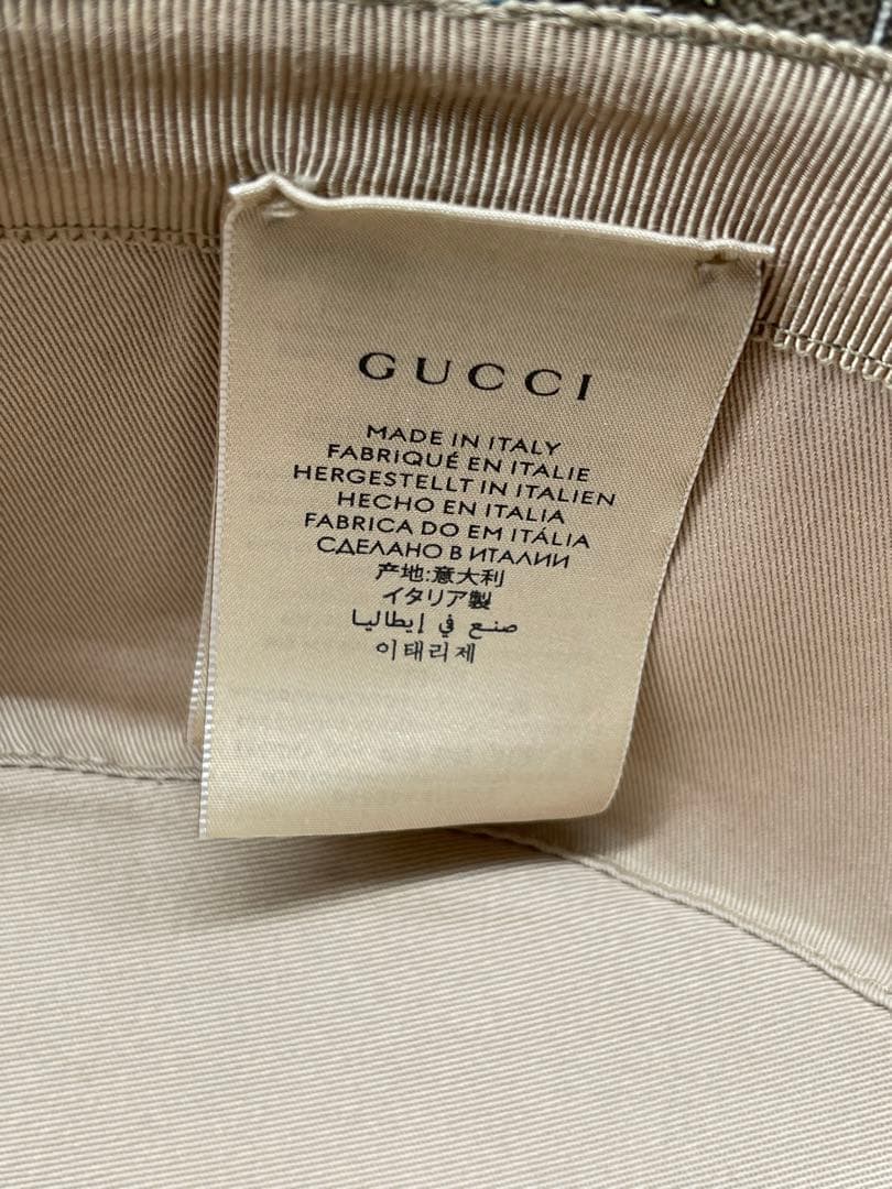 レア　グッチ　ディズニーコラボ　ドナルド　ハット　サイズM 保存袋付き　美品