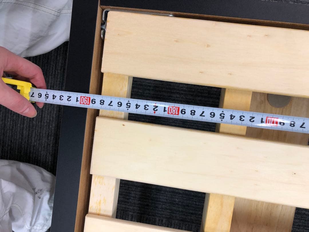 【美品】FranceBed スリムの脚付きベッド S