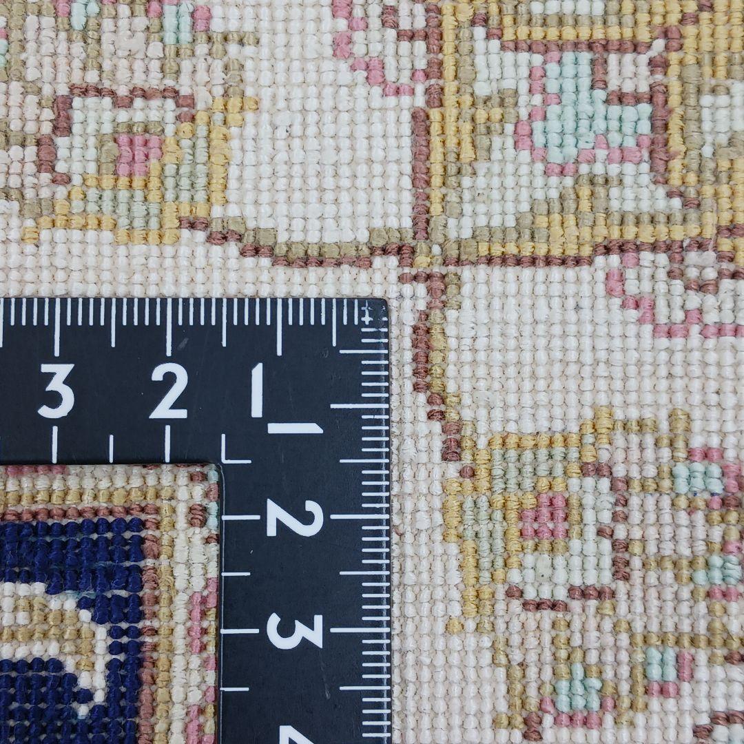 Y3181 トルコ カイセリ絨毯 シルク100% 手織り 93×63㎝