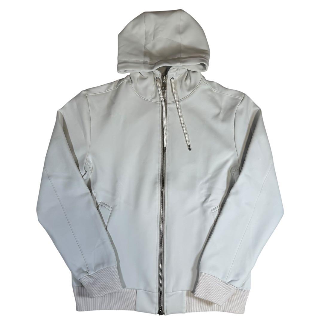 【美品】1piu1uguale3/バックロゴパーカー&リブパンツ/オフホワイト5