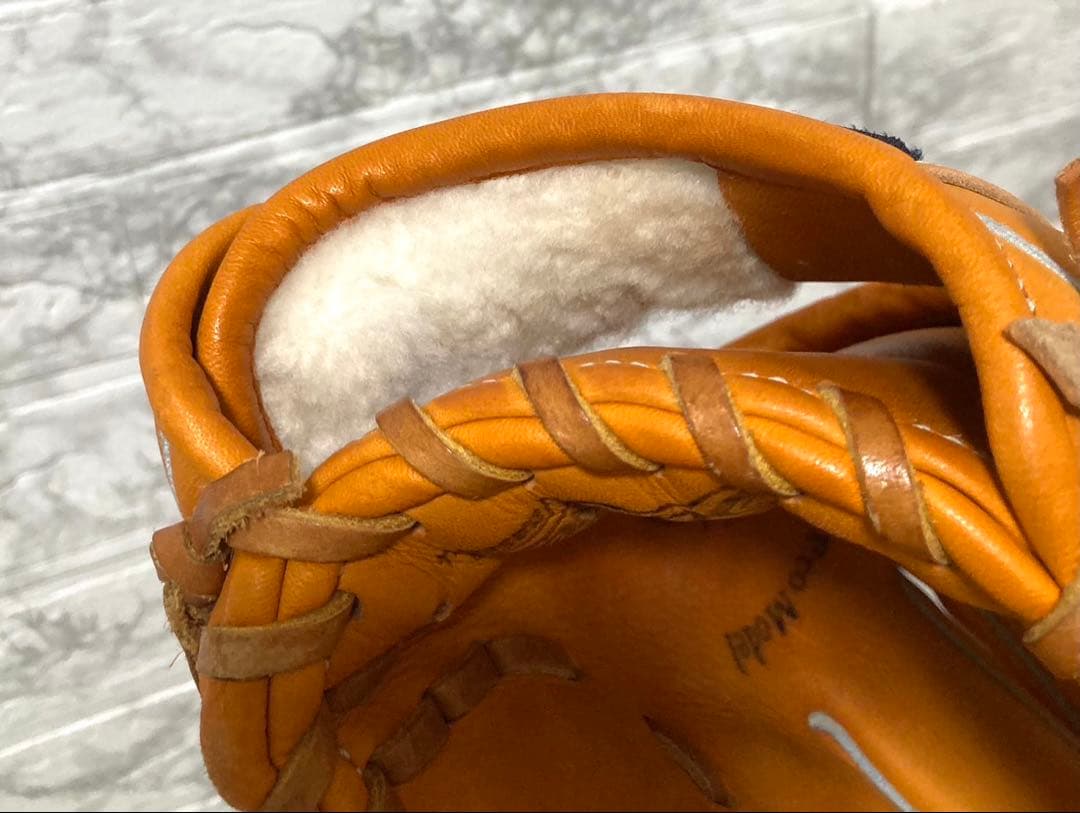 【美品】久保田スラッガー 軟式グローブ KSN-AR4 オレンジ 二遊間向け