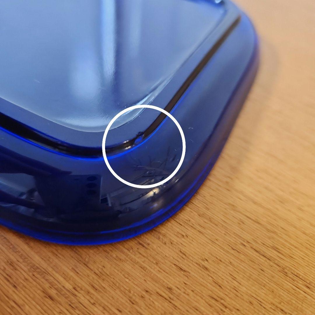 カイ・フランク　チークトレイ　スクエア　ブルー　プレート　三枚セット