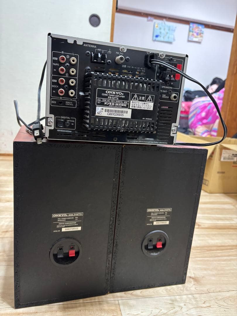 ONKYO FR-N7TX オンキヨーCD・MDコンポ　スピーカー