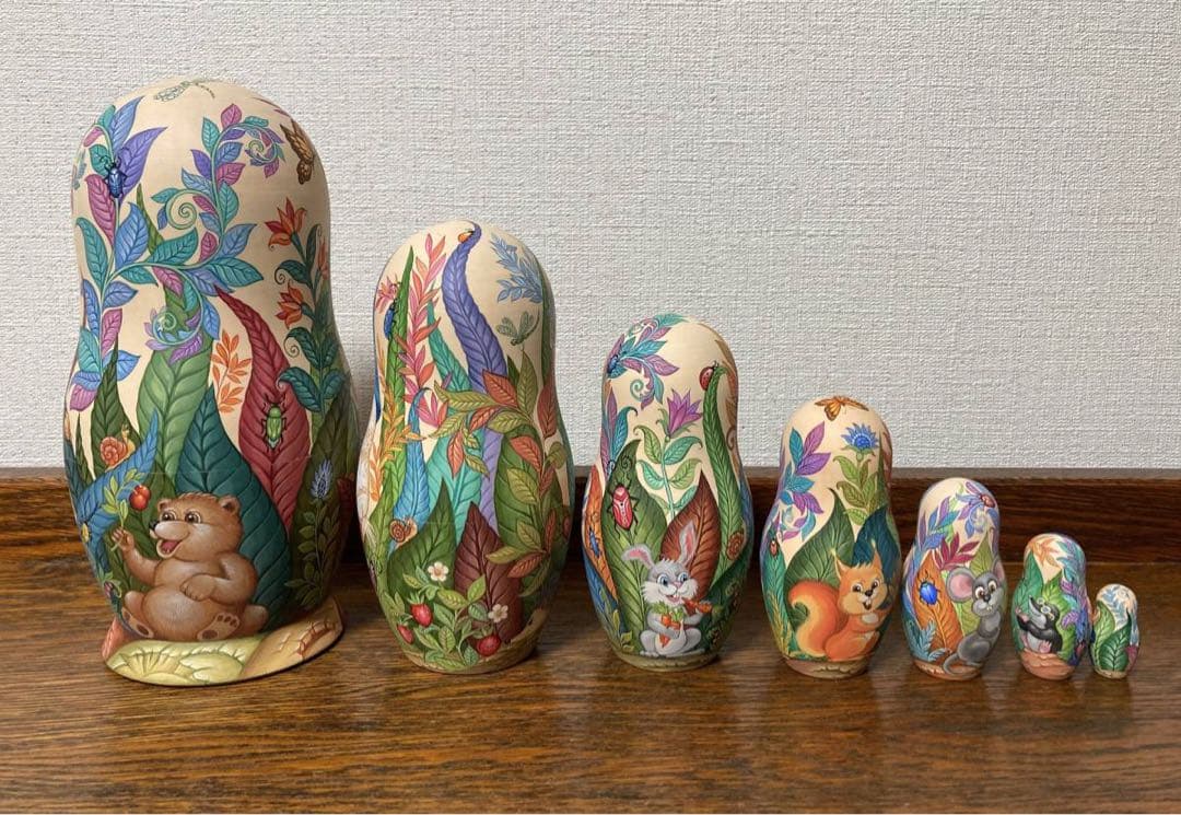 ロシア雑貨☆ファンタジーマトリョーシカ(7P)コブロフ工房
