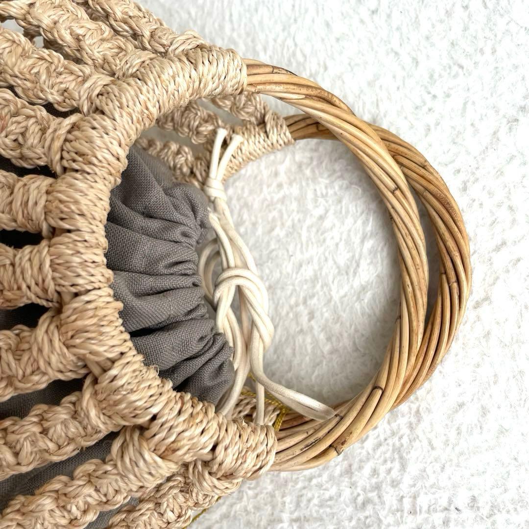 新品タグ付き☆ヴィオラドーロ カゴバッグ アパカ アラログ