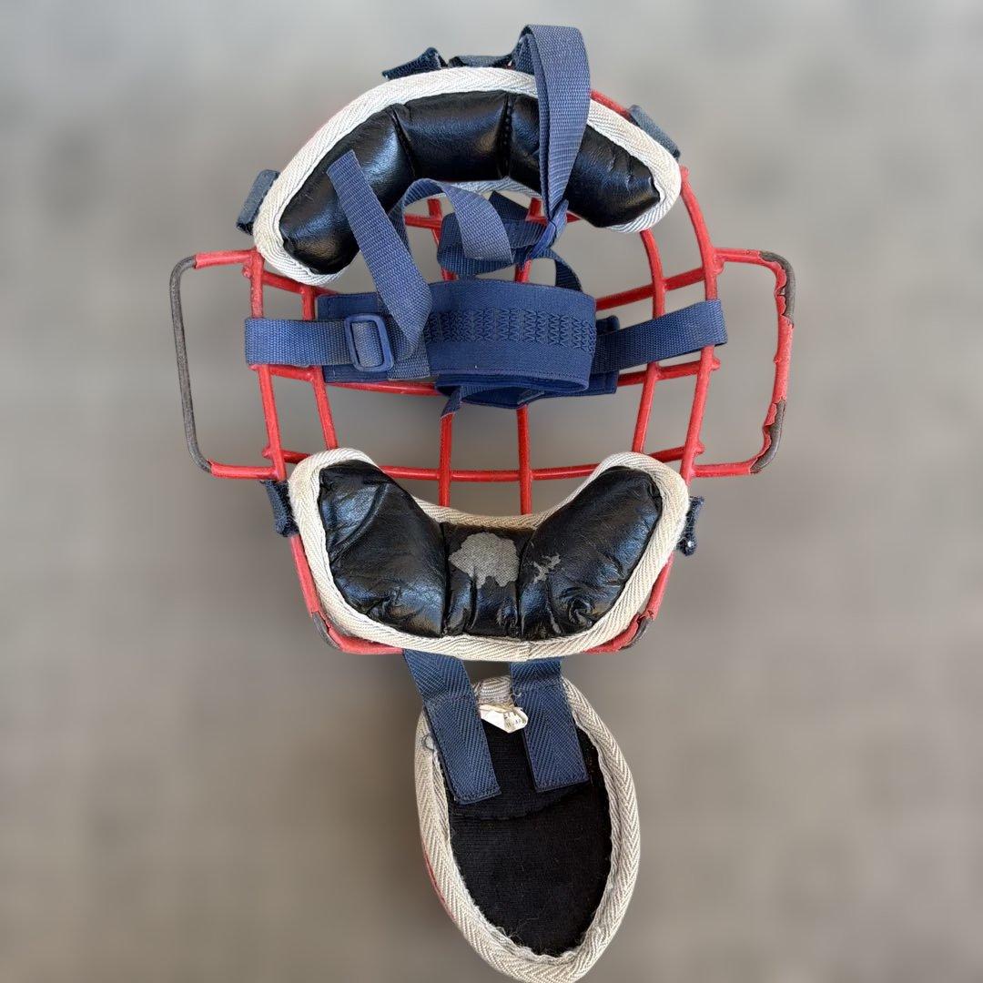 ゼット(ZETT) キャッチャー防具　軟式用　 赤/紺