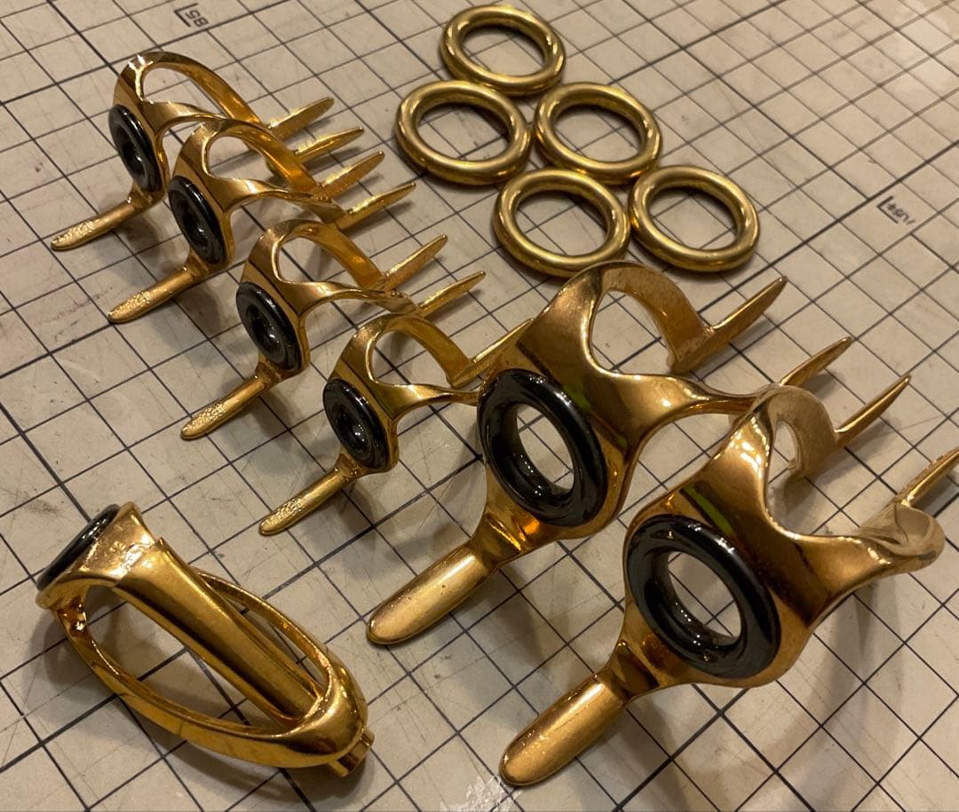 s*e様 Fuji 富士工業 クエ　深海　トローリング　大物竿用　ゴールド ガイ