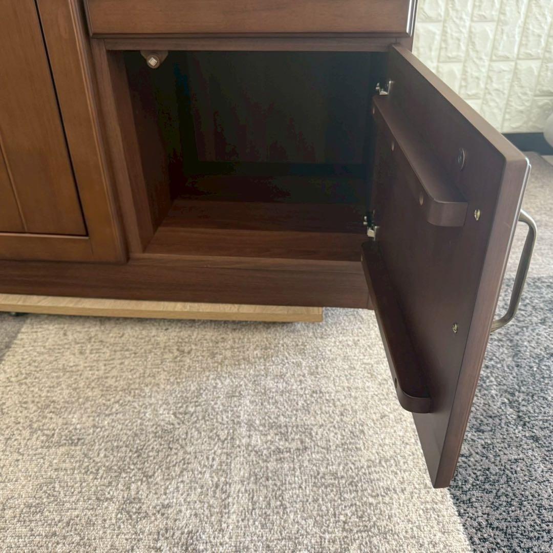 しゅう◎即購入歓迎✨ニトリ　キッチンボード　食器棚　ブラウン系　美品