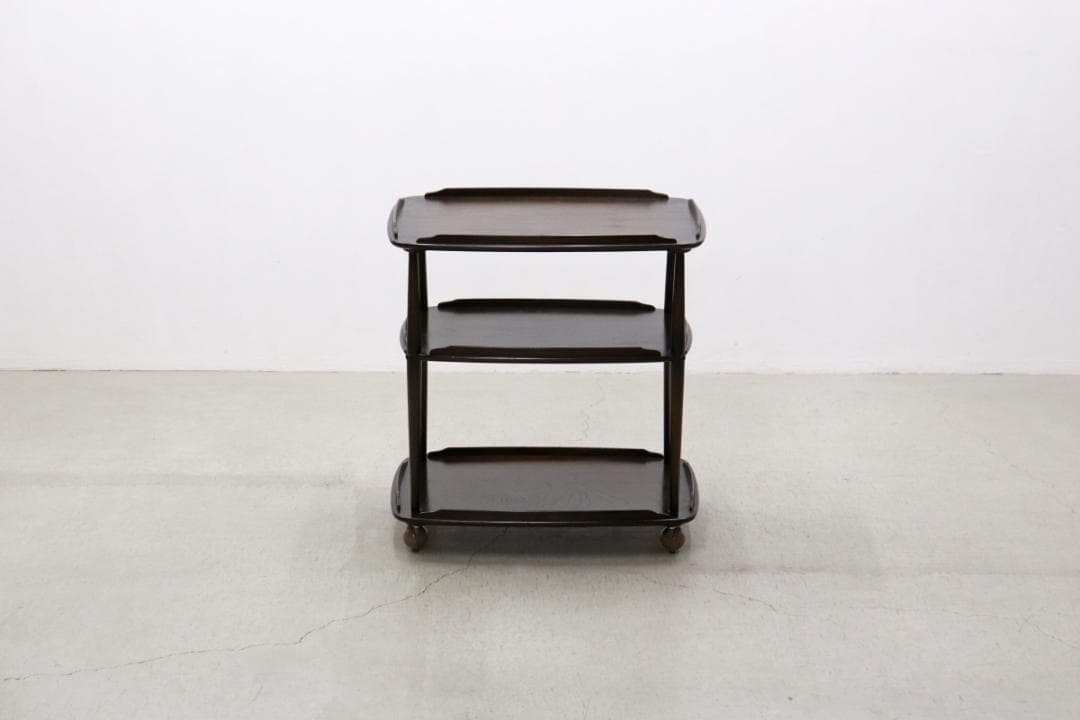 英国 イギリス ERCOL アーコール エルム材 トローリー キッチン ワゴン