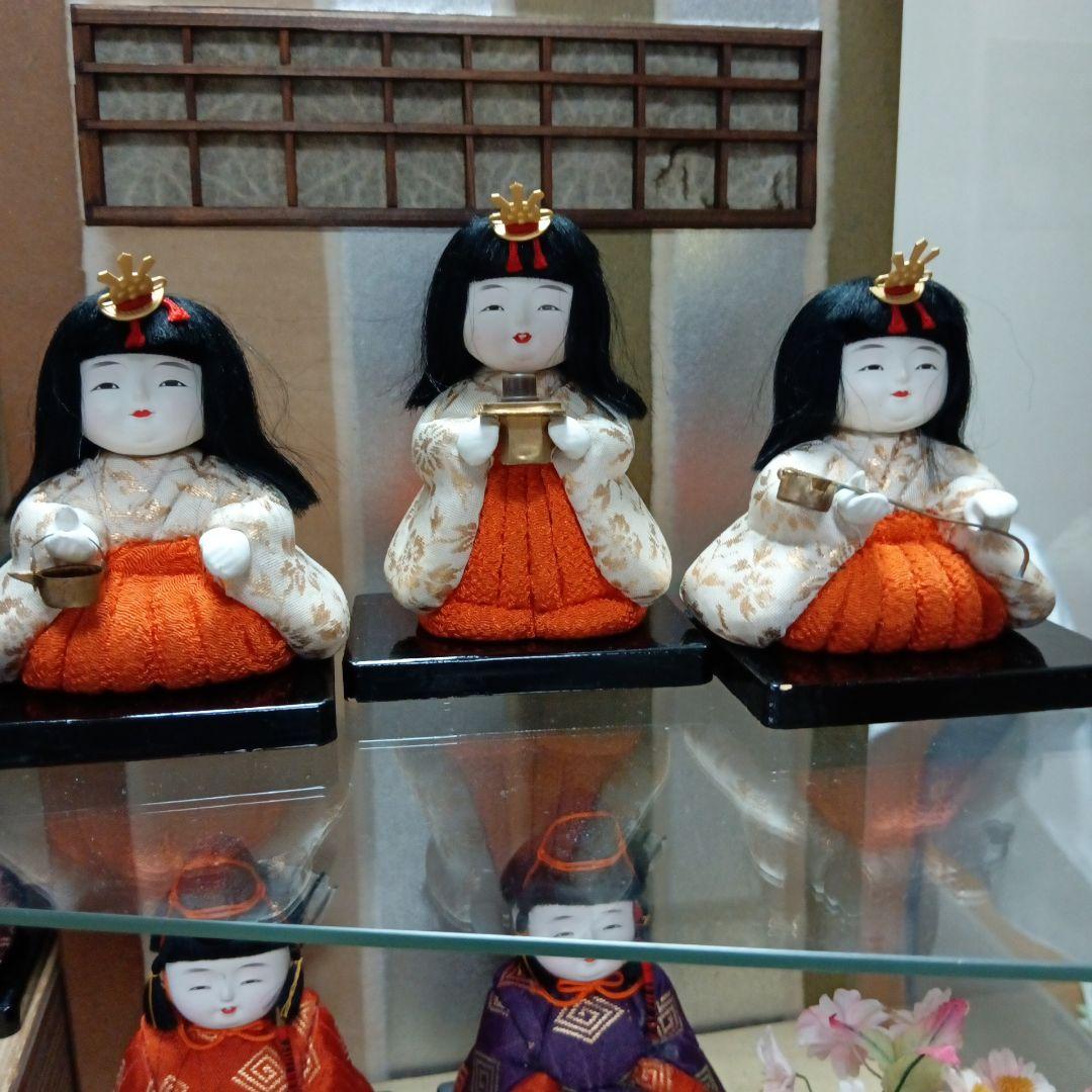 人間国宝　初代原米州作　雛人形　木目込み人形　昭和レトロ　ケース付き