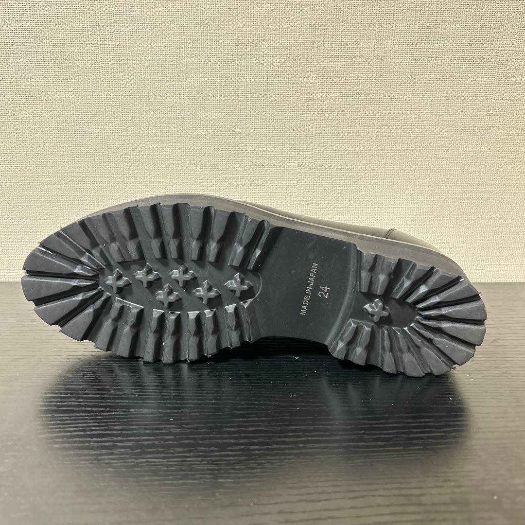 ADELO アデロ 6cm シークレットシューズ ローファー 黒 ブラック