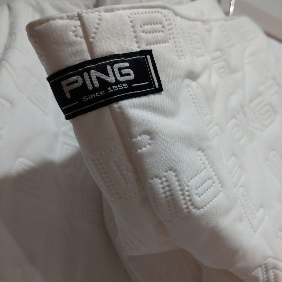 PING フード付きホワイトジャケット