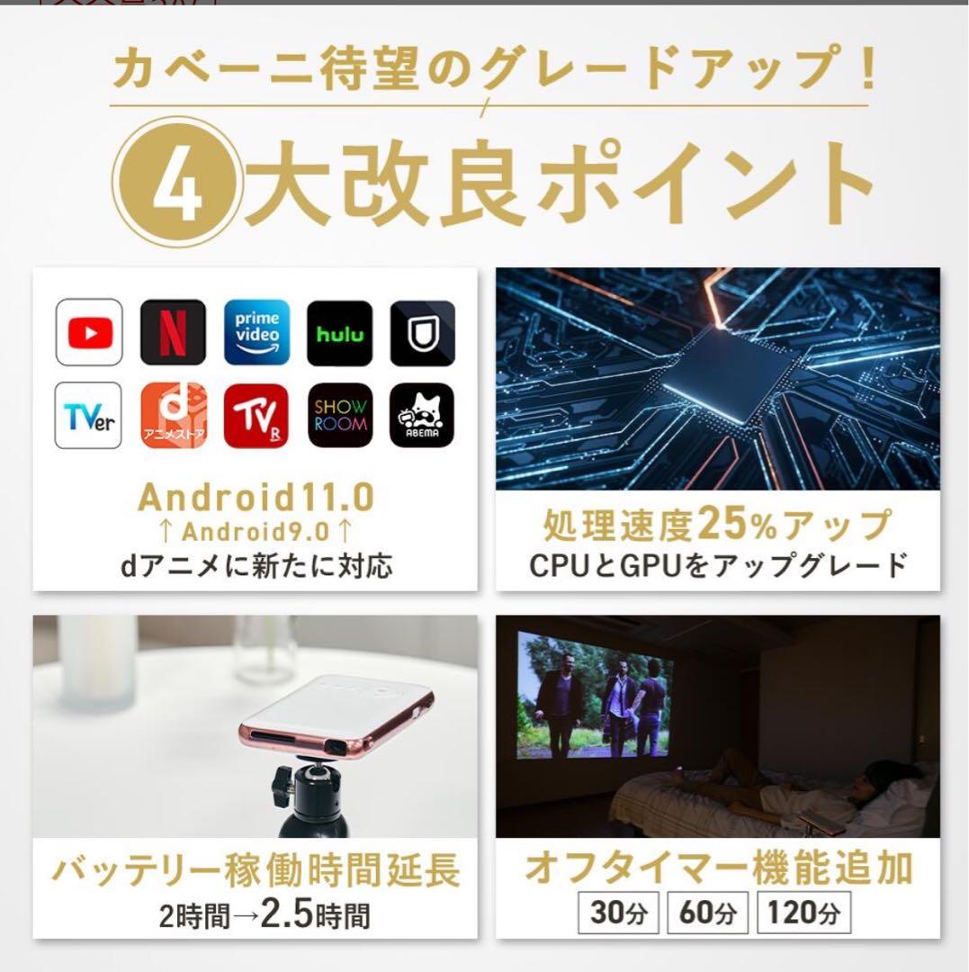 スマホ型プロジェクター　KABENI