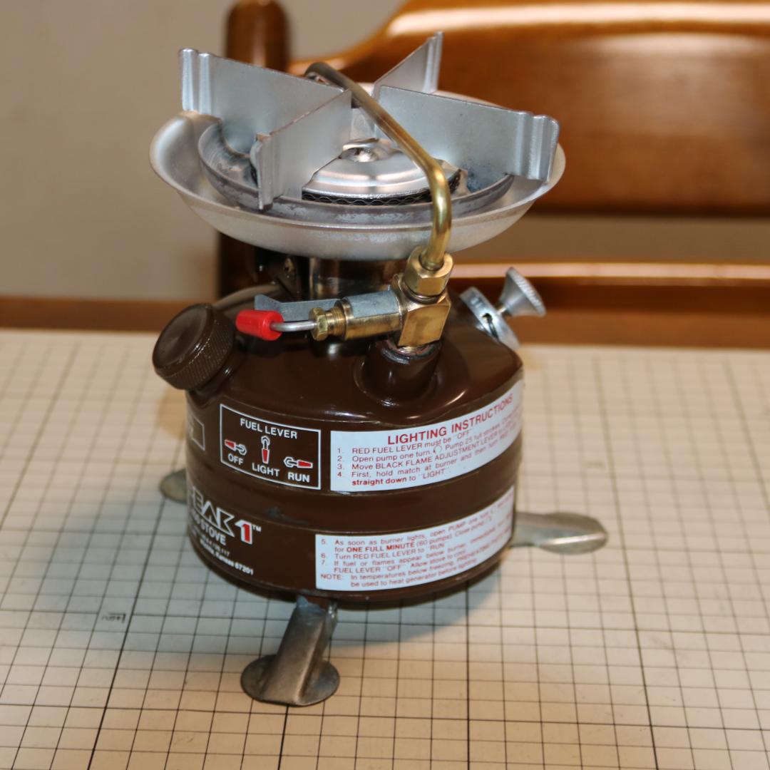 美品　希少　ヴィンテージ　コールマン 400 茶ピーク１　No.42