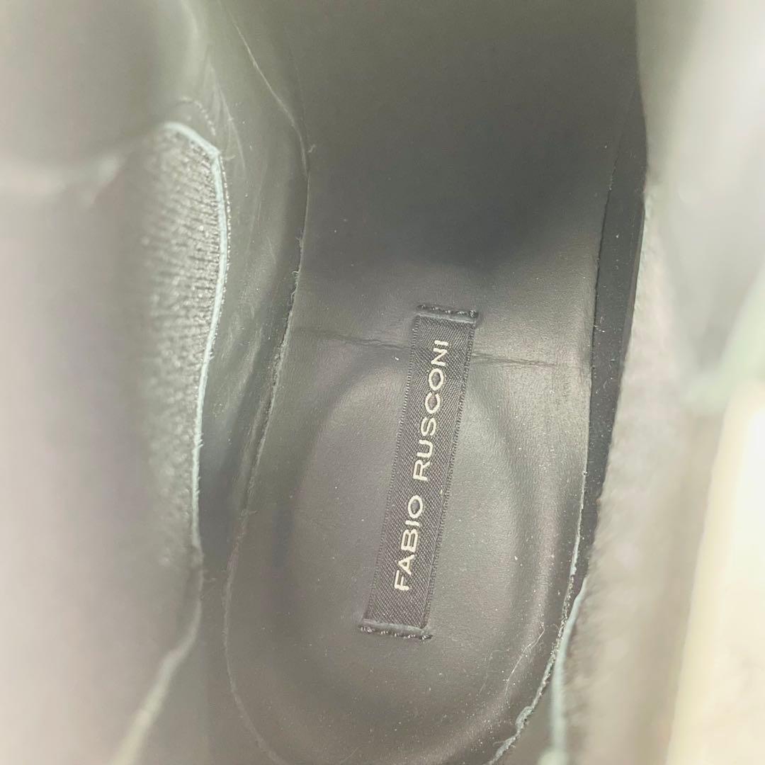【試着のみ】FABIO RUSCONI サイドゴアブーツ 本革 35(22.5)
