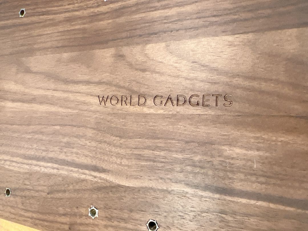 【新品】WORLD GADGETS アメリカンウォールナットデスクシェルフ