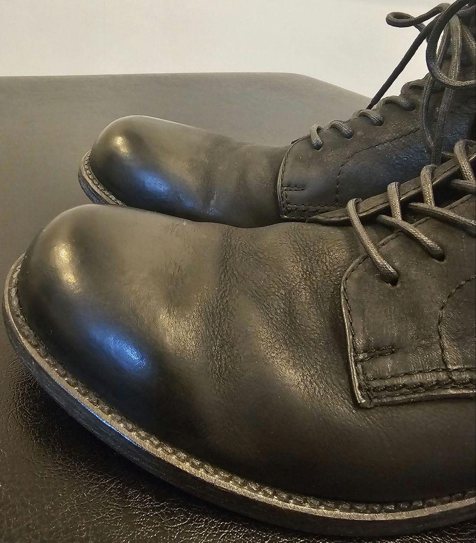 PADRONE バックジップ レース アップ ブーツ 黒 27cm / 42