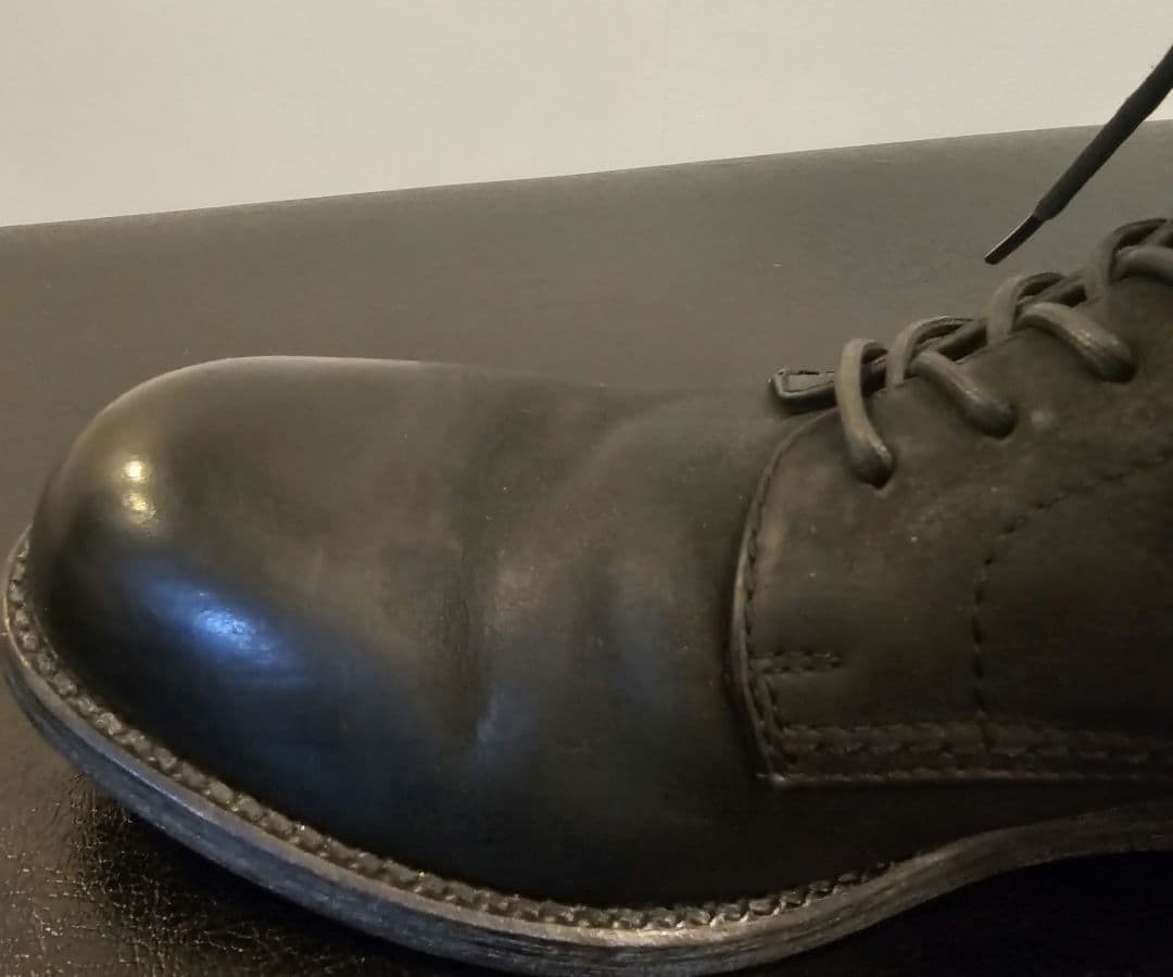 PADRONE バックジップ レース アップ ブーツ 黒 27cm / 42