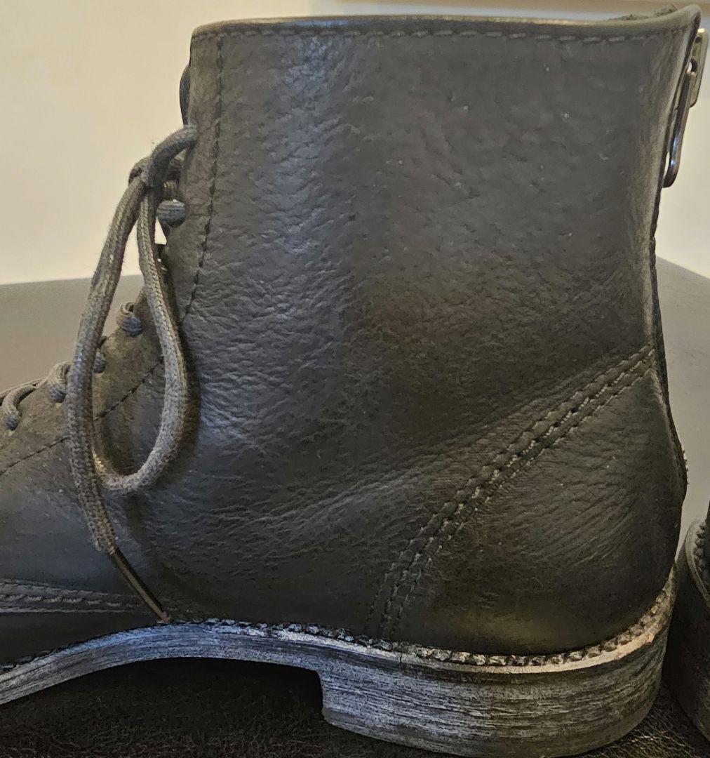 PADRONE バックジップ レース アップ ブーツ 黒 27cm / 42