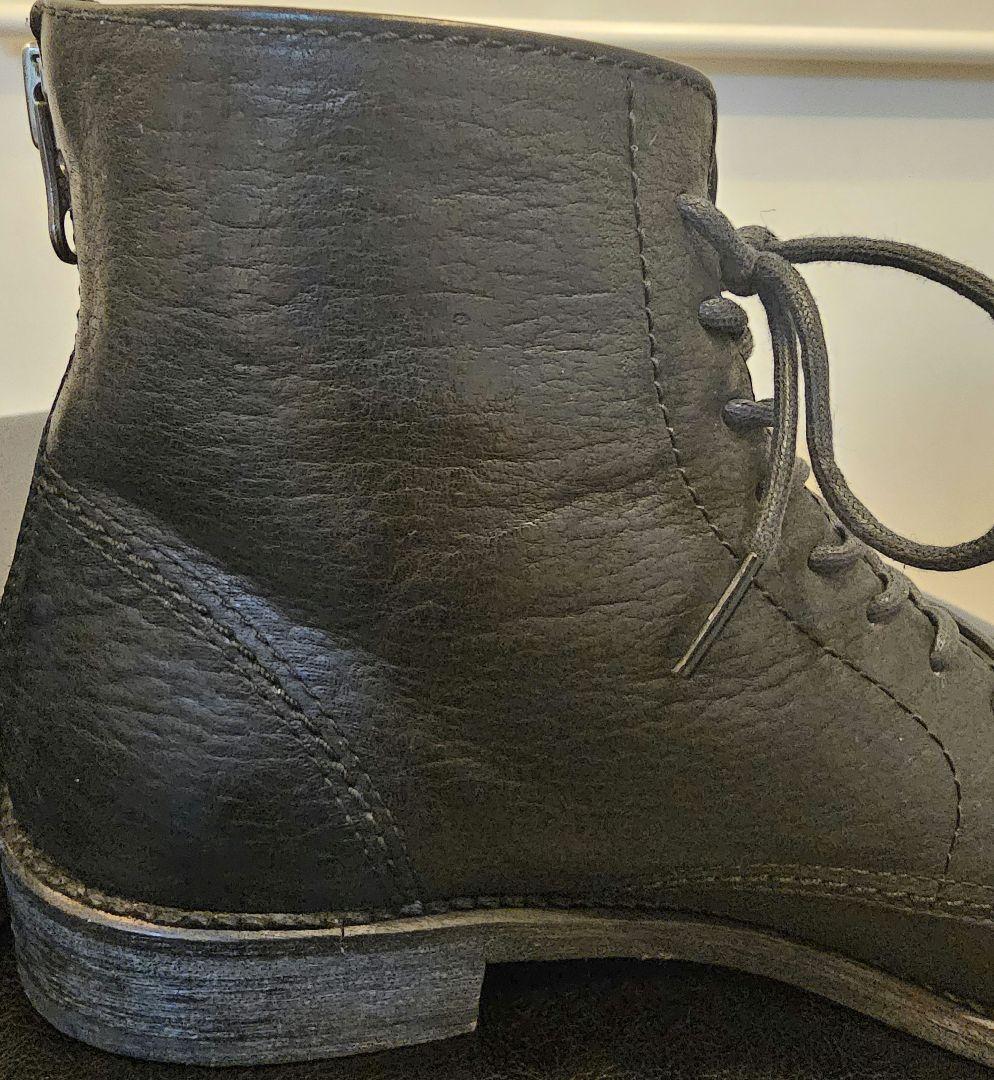 PADRONE バックジップ レース アップ ブーツ 黒 27cm / 42