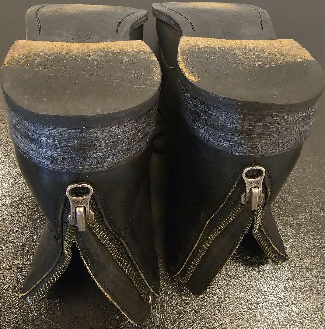 PADRONE バックジップ レース アップ ブーツ 黒 27cm / 42