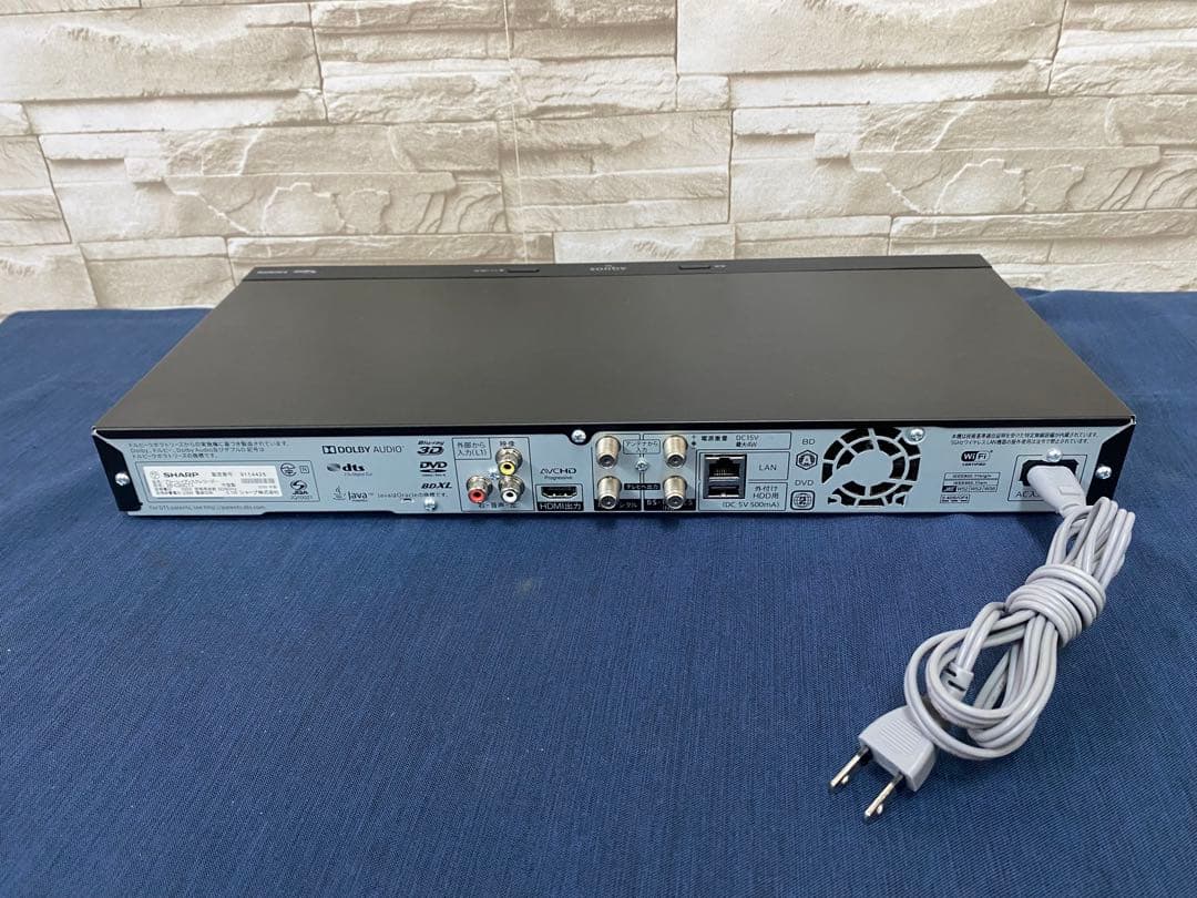 SHARP 2B-C20CT1 シャープ　BDレコーダー　HDD 2TB