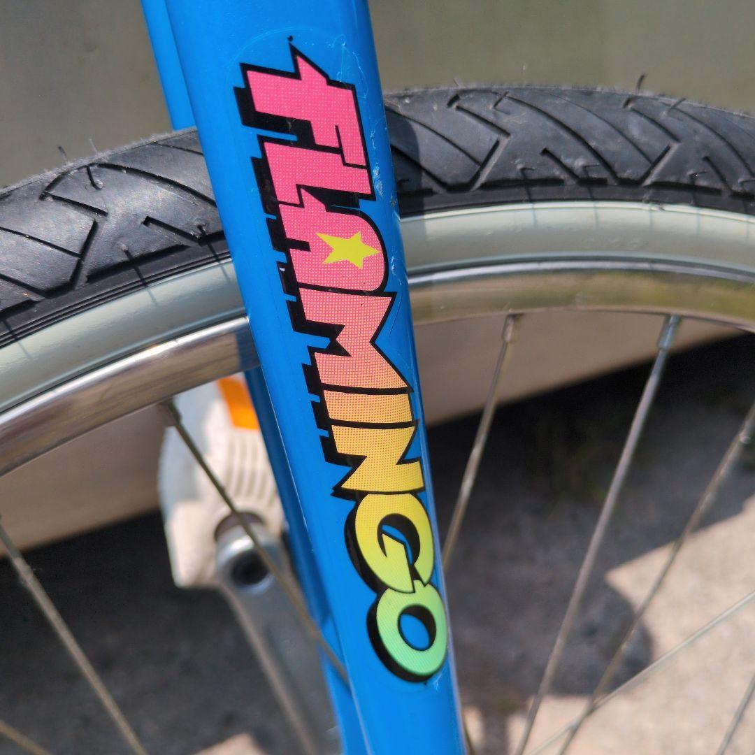 MIYATA　一輪車　青　フラミンゴ　ミヤタ　24インチ ブルーカラー　②