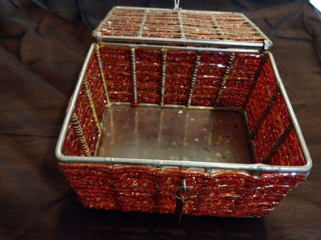 希少★キラキラかわいい★Afternoon Tea ビーズ小物入れ