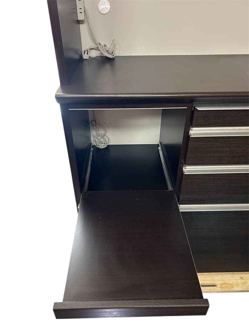 美品！ 松田家具 レンジボード 品名: 1200 ライズレンジ ダーク 送料無料