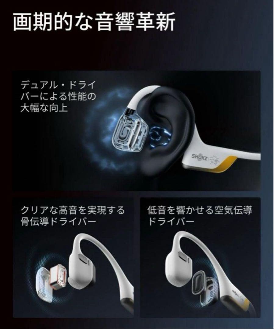 OpenRun Pro2キプチョゲモデル 新品未開封㉖箱に複数凹みあり オマケ付