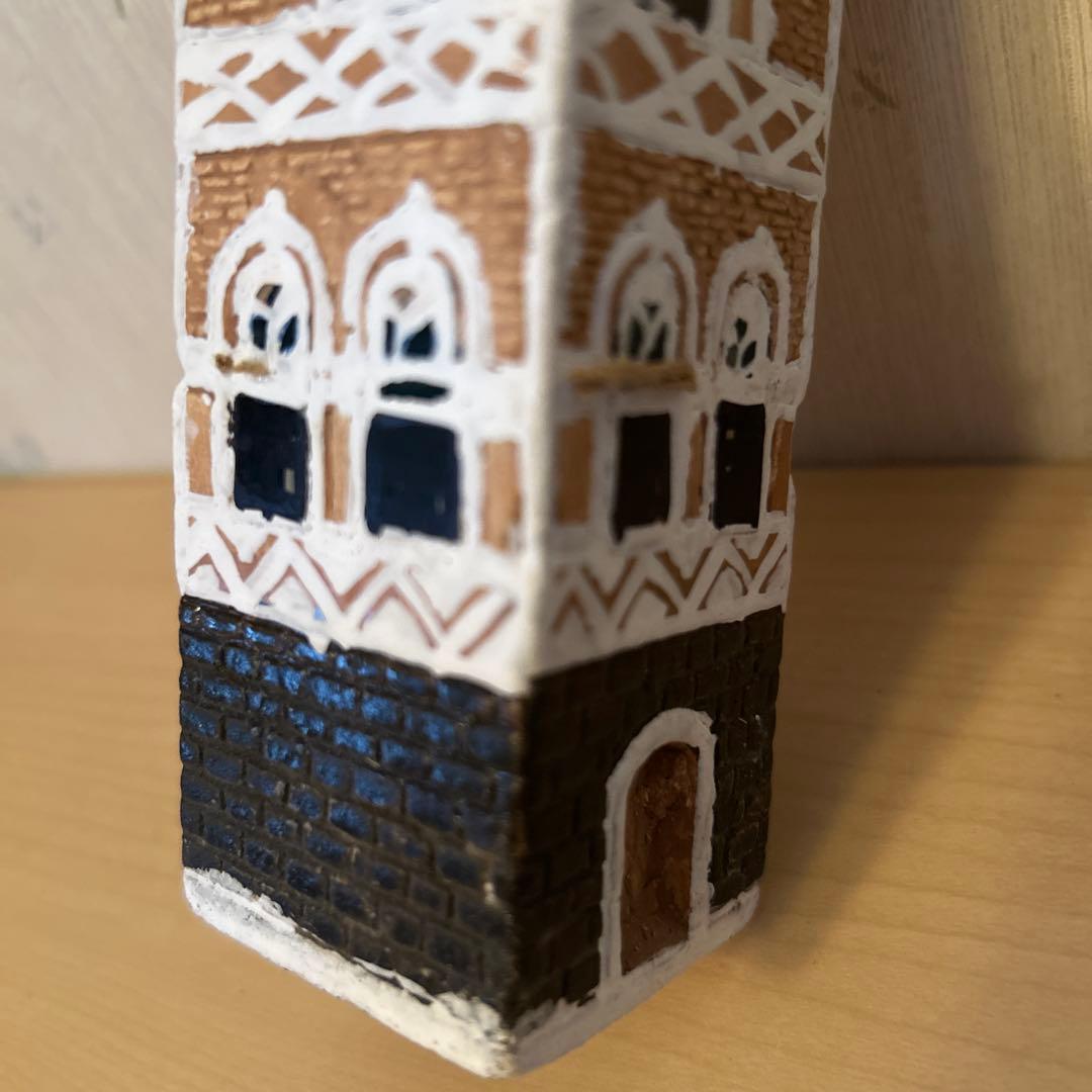 イエメン建物　インテリアオブジェ4点セット