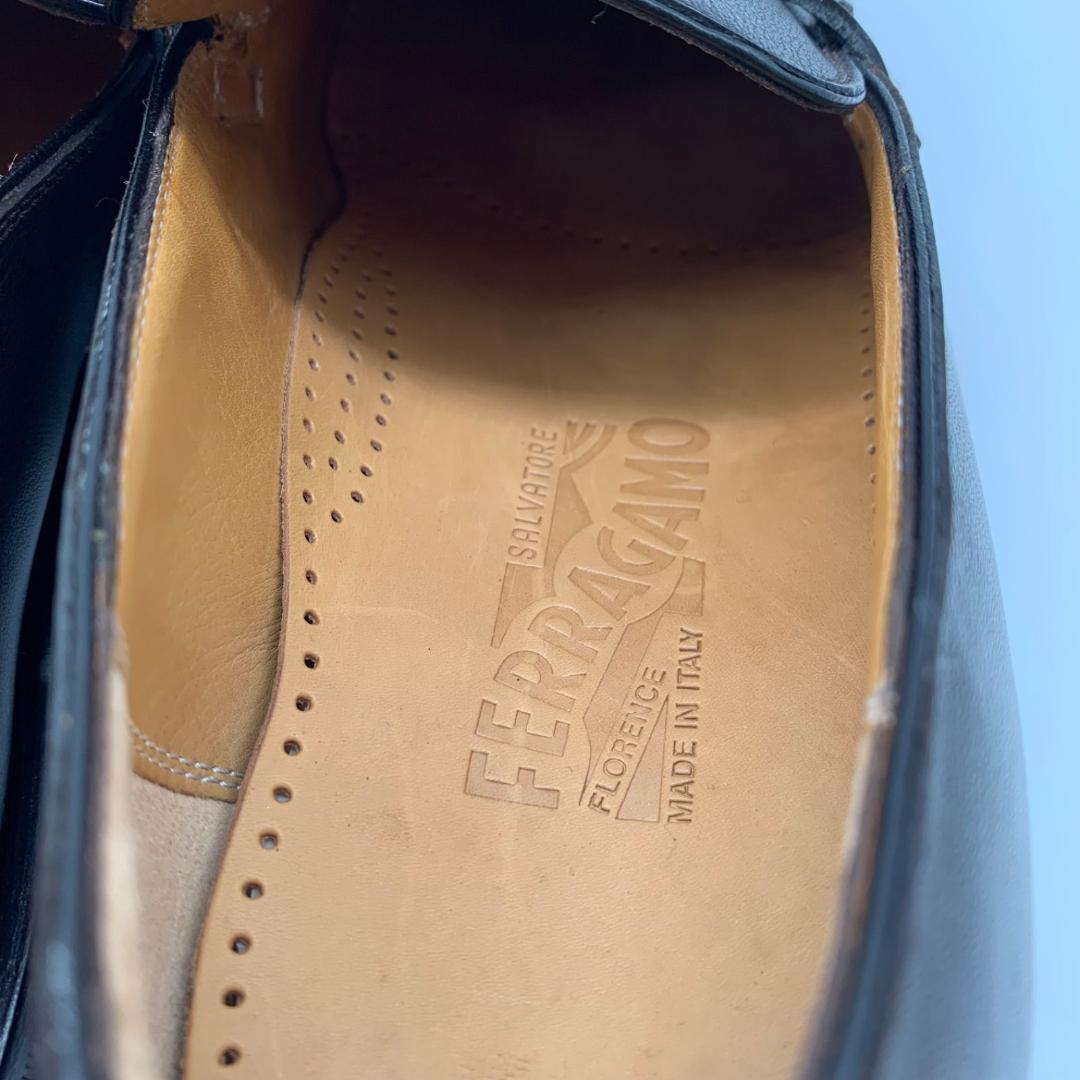 未使用級✨サルヴァトレーフェラガモ シューズ シルバー金具 26.5cm