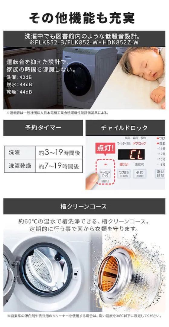 2025年製 ドラム式洗濯機 洗剤自動投入タイプ 左開き
