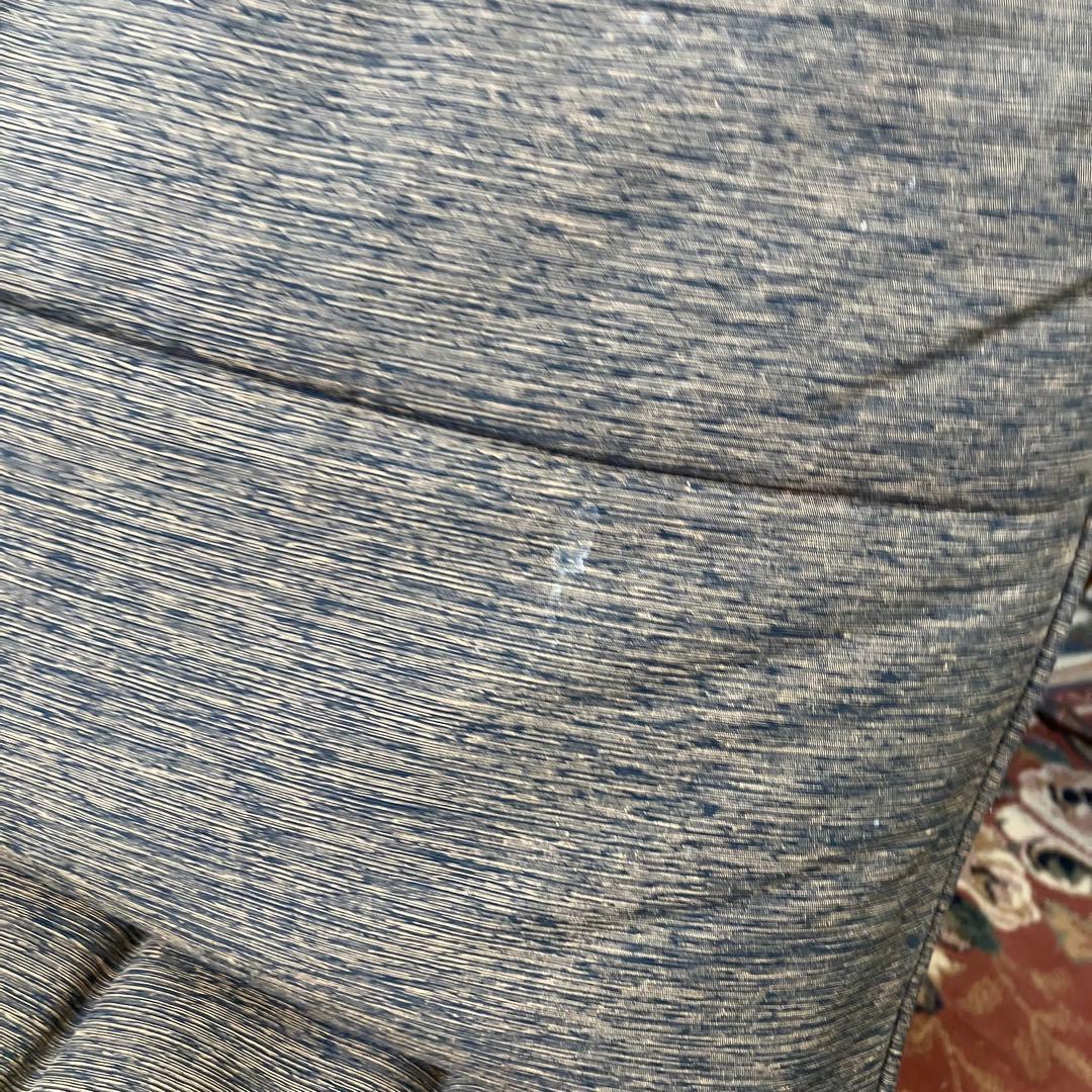 ③ 北欧レトロ ミキモク 雅 木製フレーム アームレスチェア 一人掛けソファー