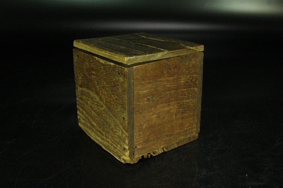 中国美術 唐物 捻紋 七宝 蓋置 書付(K-A823)