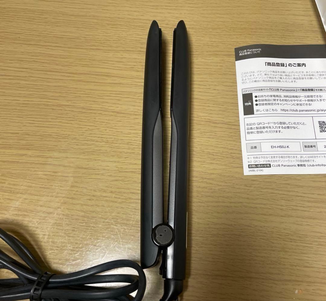 Panasonic ストレートアイロン ナノケア EH-HS0J-K