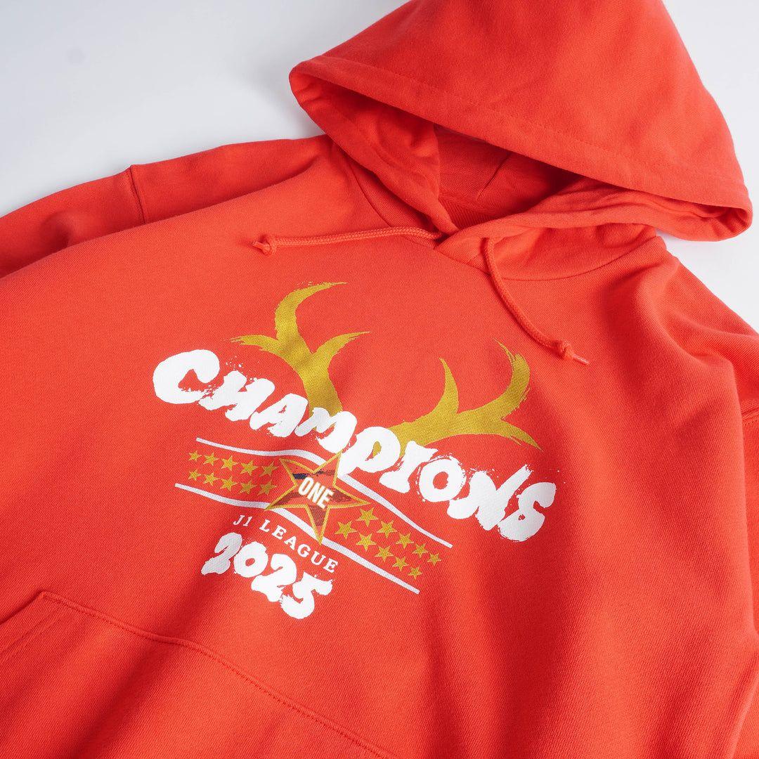 鹿島アントラーズ優勝記念グッズ　25Ｊ１リーグ優勝記念フーディー(RED)