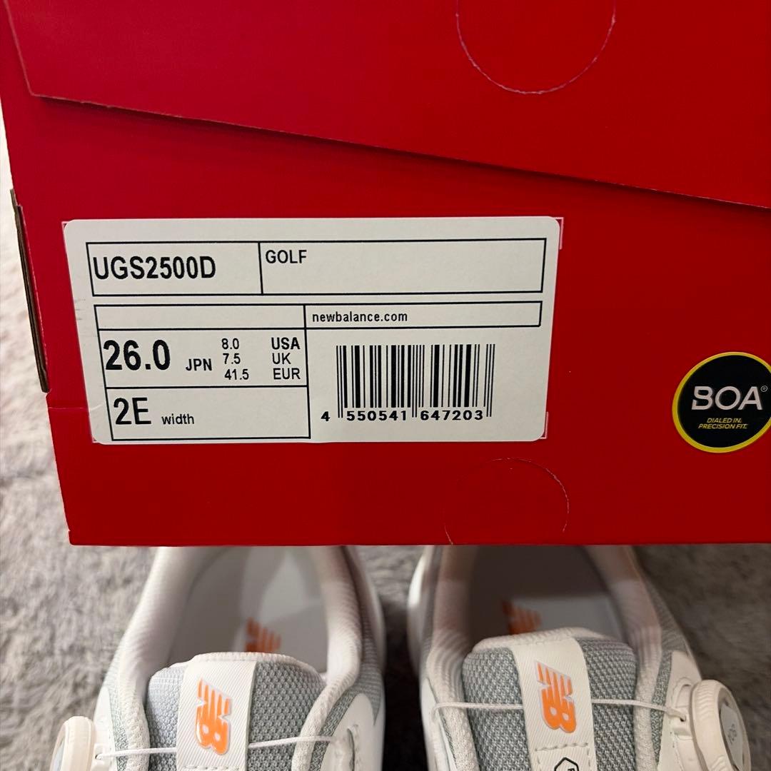 ニューバランスゴルフ X2500 v4 SL ボア Boa スパイクレス