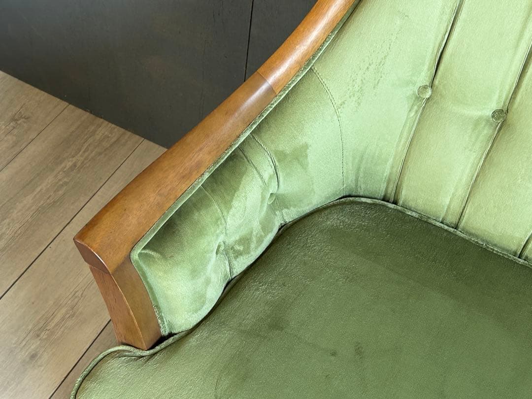 ②マルニ　 maruni サランテ　1Pソファ　パーソナルソファ　グリーン　SZ