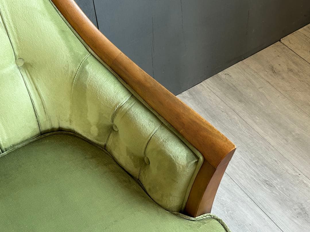 ②マルニ　 maruni サランテ　1Pソファ　パーソナルソファ　グリーン　SZ