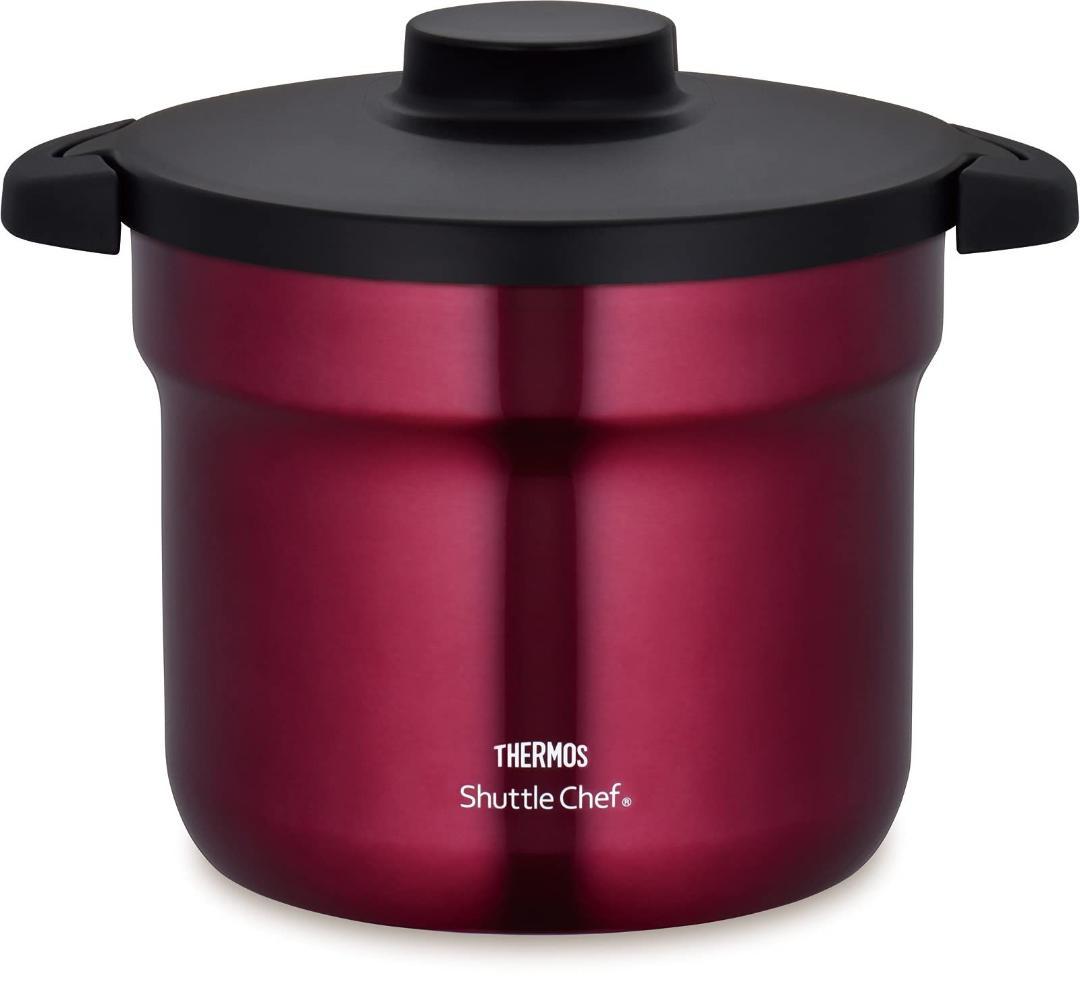 未開封 サーモス 真空保温調理器シャトルシェフ4.3L KBJ-4501 レッド