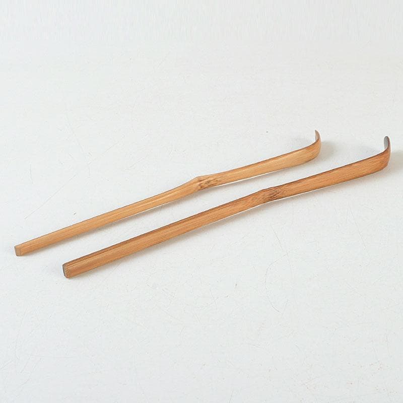 もっくん　利休茶杓　一双　銘『泪写』　小堀卓巌書付　共筒共箱　Z　9748