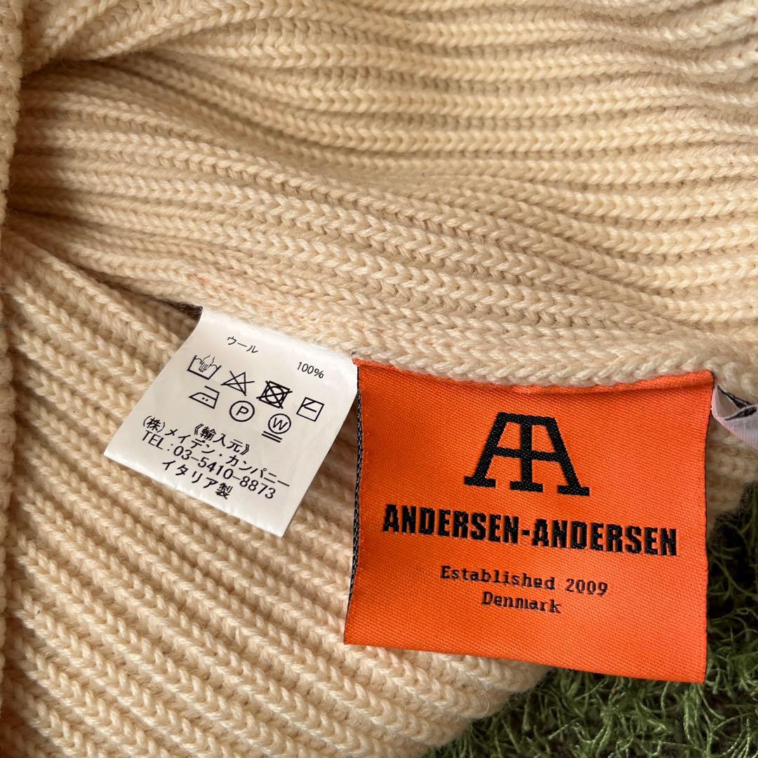 ANDERSEN-ANDERSEN リブ編みフィッシャーマンセーター