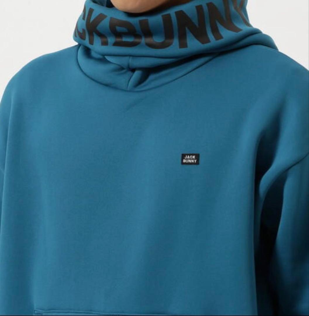 新品 パーリーゲイツ ジャックバニー KARUISHI フーディ(5)L/青